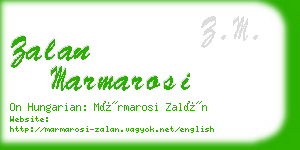 zalan marmarosi business card